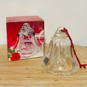 Mikasa Glass Bell 4.5” Ornament